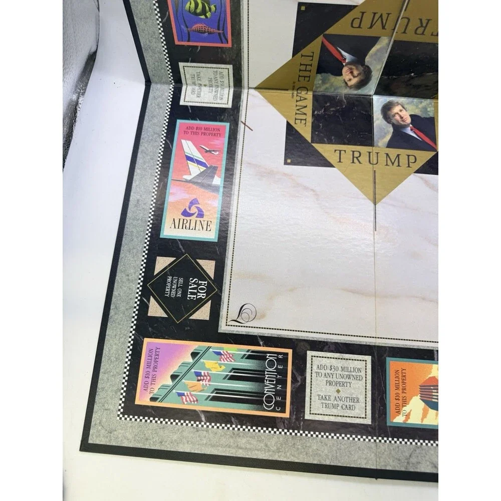 Vintage 1989 Milton Bradley TRUMP The Game Property Real Estate : Complete